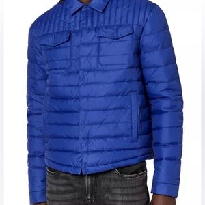 NWT BUFFALO DAVID BITTON Cropped Jawine Puffer Jacket-Vibrant Blue-XL